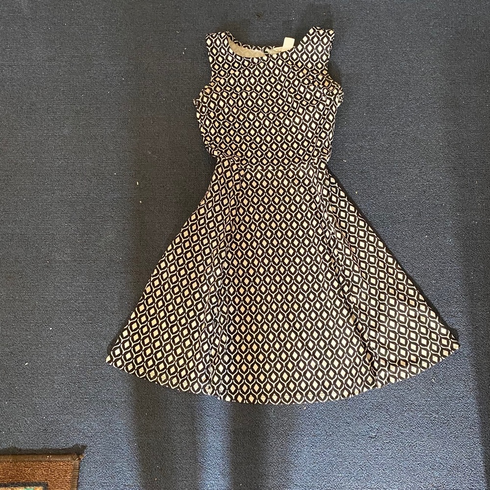 H&M Black and White Mini Dress